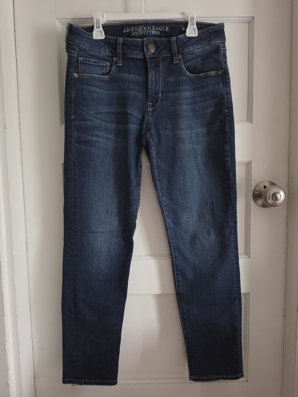 American Eagle Outfitters Dark Wash Skinny Jeans-Women's 8 Short